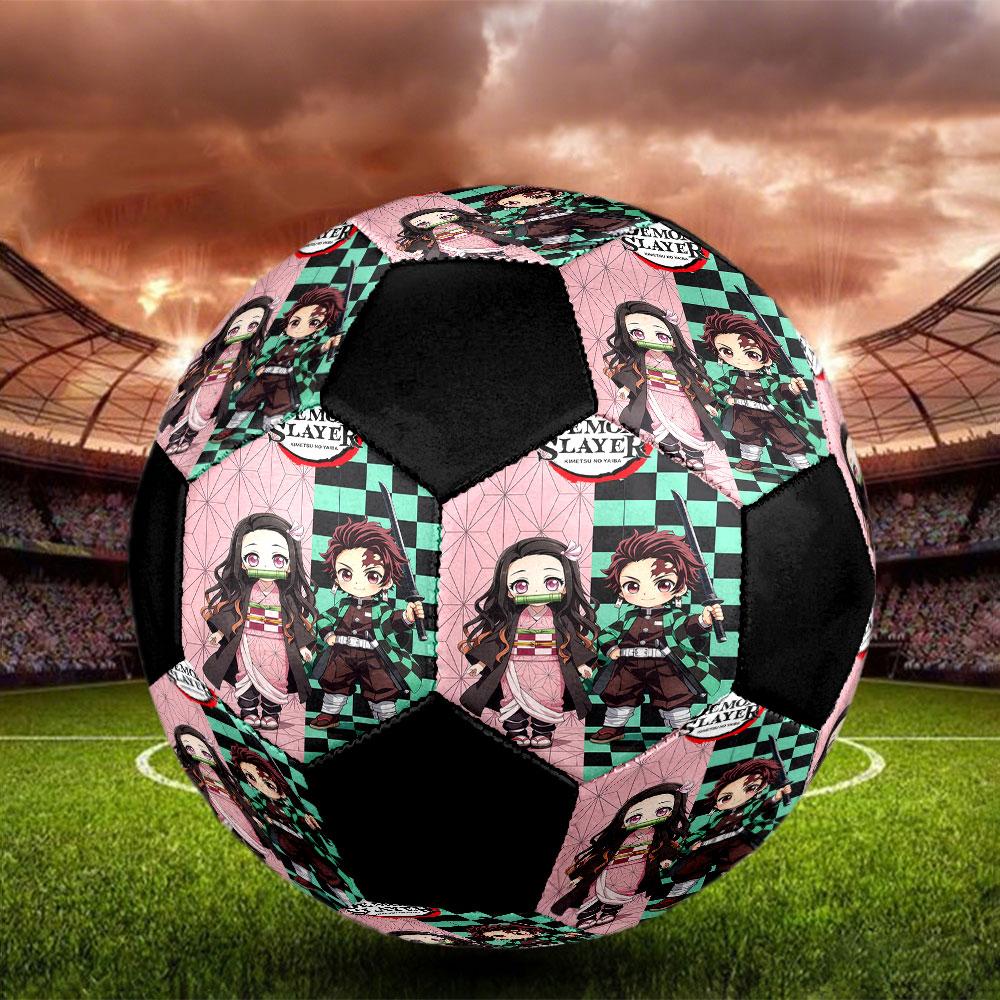 1pc Demon Slayer Soccer Ball Size 5 Indoor Soccer Ball Fashion Colorful Backyard Game - Great For Sports Fans Gift HE19