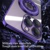 Plating Transparent Logo Hole Case For iPhone 13 12 14 Pro Max 11 13 Invisible Stand For Magsafe Magnetic Wireless Charge Cover