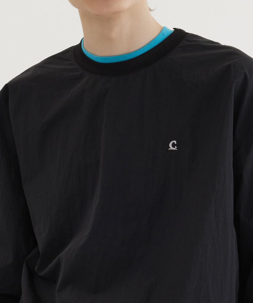 COVERNAT Woven Utility Sweatshirt Black