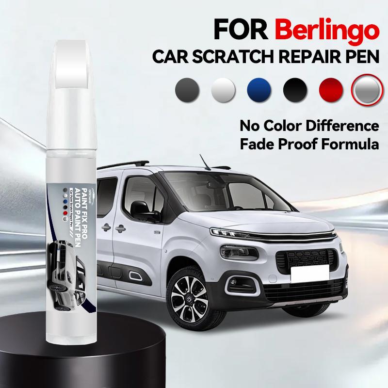 

For Citroen Berlingo Paint Repair Pen Touch Up Scratch Remover DIY Auto Accessories Grey White Blue Black Platinum Grey Green срібний