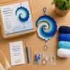 Handmade Spiral Wave Ornament Kit Beaded Crochet Ornament Kit Creative DIY Crochet Set