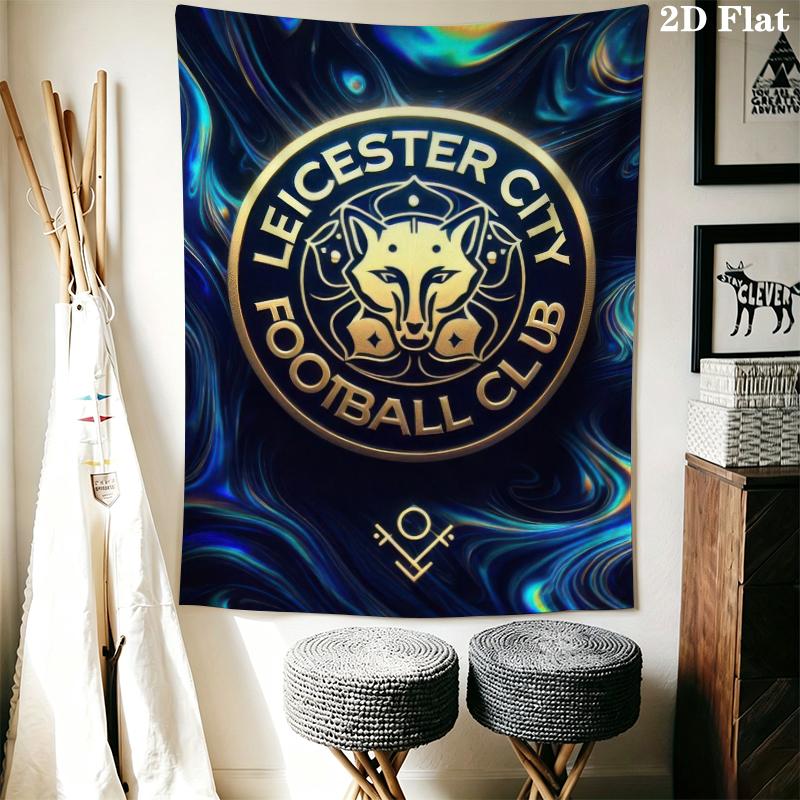 leicester city football club Wall Tapestry Aesthetic Wall Hanging Printed Fabric Blanket Decorative Tapestries for Bedroom Living Room Home Decor