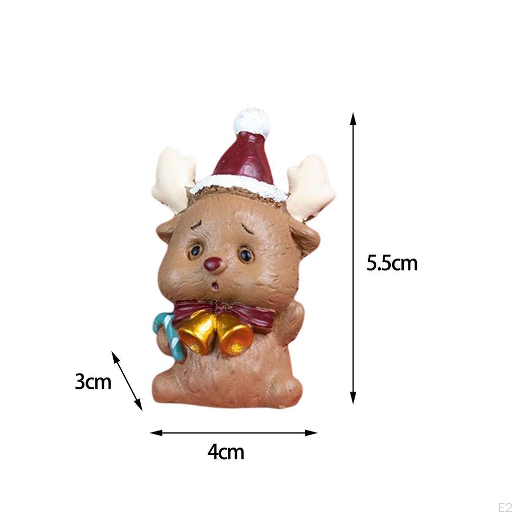 Christmas Figurine Home Decorative Mini Ornament DIY Crafts Micro Landscape Sculpture Miniatures