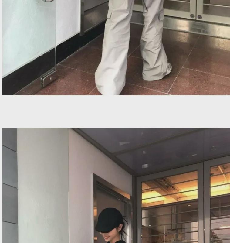 2024 Women's Small Head Beret with Large Brim - Reversible Summer Hat, Size 48XS