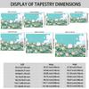 1Pc Cartoon Cat Printed Tapestry Living Room Background Wall Art Decoration Multi Size Space Pendant