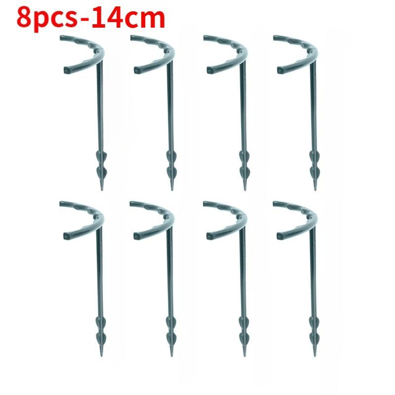 4/8/12PCS Garden Plant Support Cage Plie Flower Stand Holder Plastic Semicircle Greenhouse Orchard Fixing Rod Gardening Bonsai Tool
