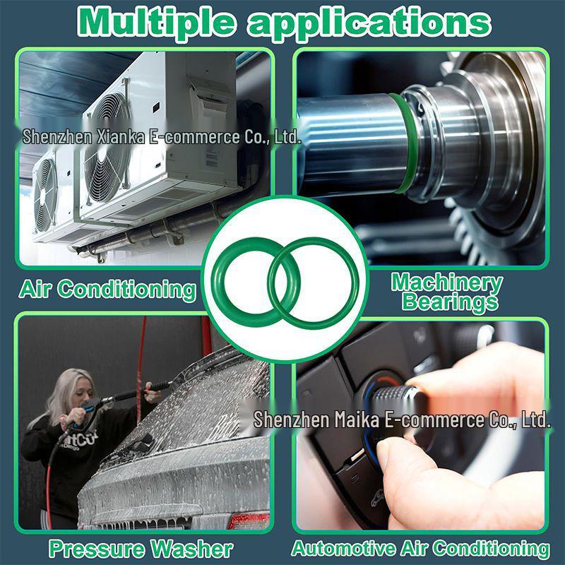 595-Piece Nitrile O-Ring Kit for Car Air Conditioning Compressor Sealing