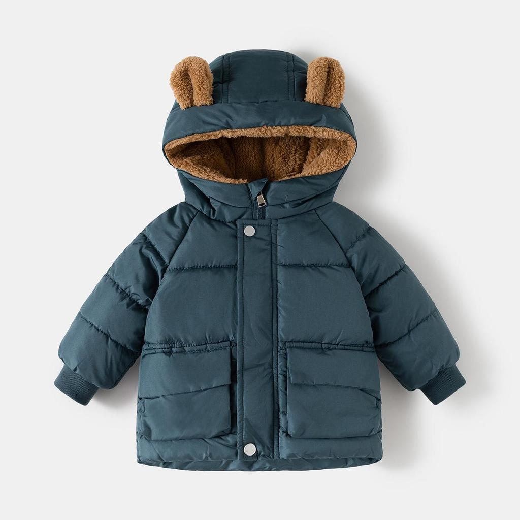 Stilvolle Koreanische Baumwolljacke für Kinder - Unisex Verdickte Herbst/Winterjacke 2025