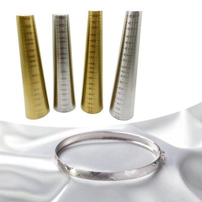 Brățară Mandrel Instrument de Măsurare Metalic Formă Rotundă/Ovală Profesional pentru Remodelare și Ajustări de Mărime Ajustor Brățară