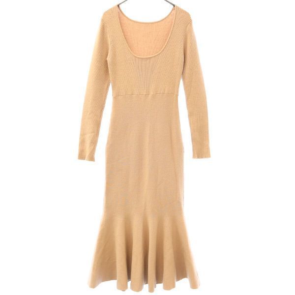 

eimy istoire Long sleeve knit Long dress F pink Women Used