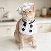 New Dog Chef Hat Costume Funny Kitchen Role Play Outfit Halloween Christmas Cosplay Clothes for Small Medium Dogs