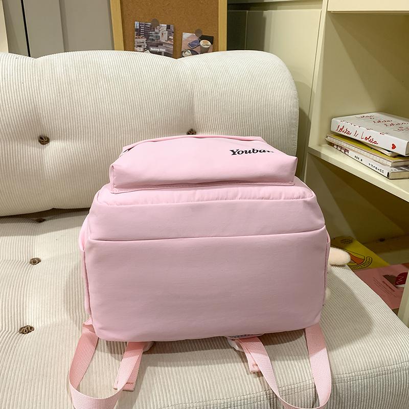 Plecak dla uczennicy gimnazjum, damski plecak w jednolitym kolorze