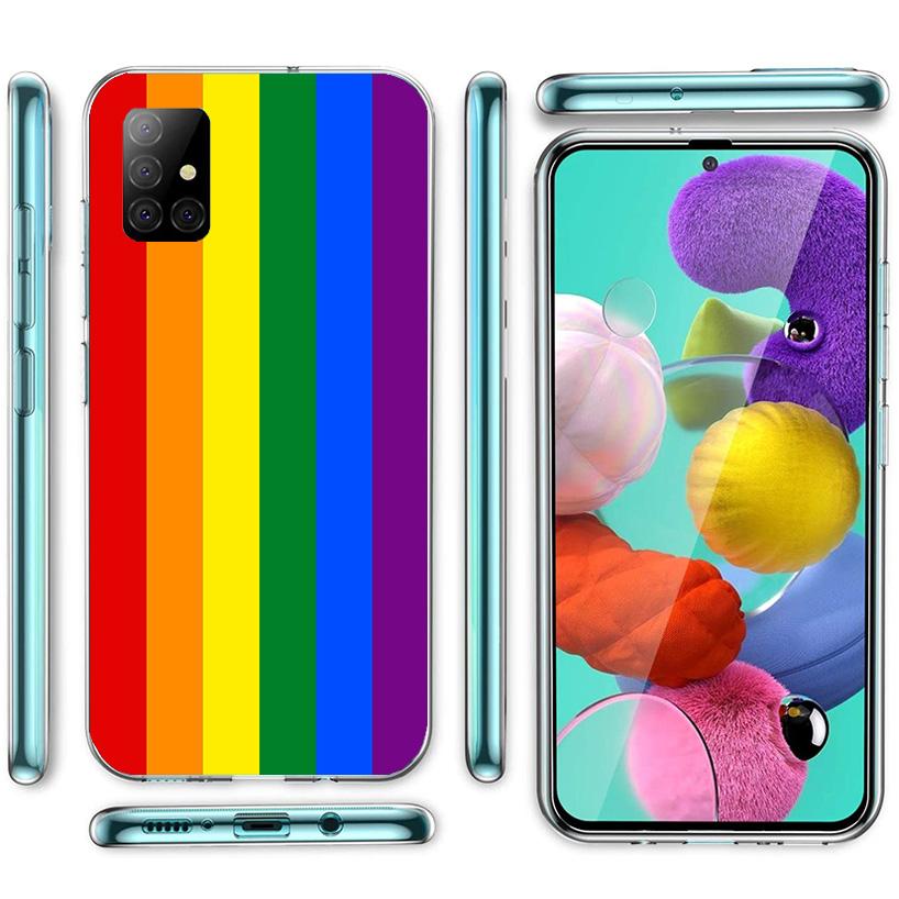 Love Is Love LGBT Rainbow Phone Case For Samsung Galaxy A52 A32 A22 A12 A51 A31 A50S A30S A20S A10S Note 20 Ultra 10 Plus S10 A7