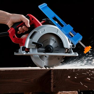 Electric Circular Saw, Equipped with ABS Guiding System and Adjustable Precision Cutting Mechanism - Heavy-duty and Durable ABS