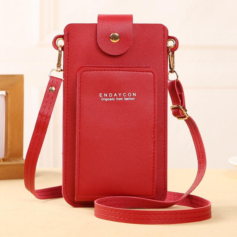 Stylish And Simple Single-shoulder Small Bag For Women Pu Leather Zipper Closure Card Slot Wholesale