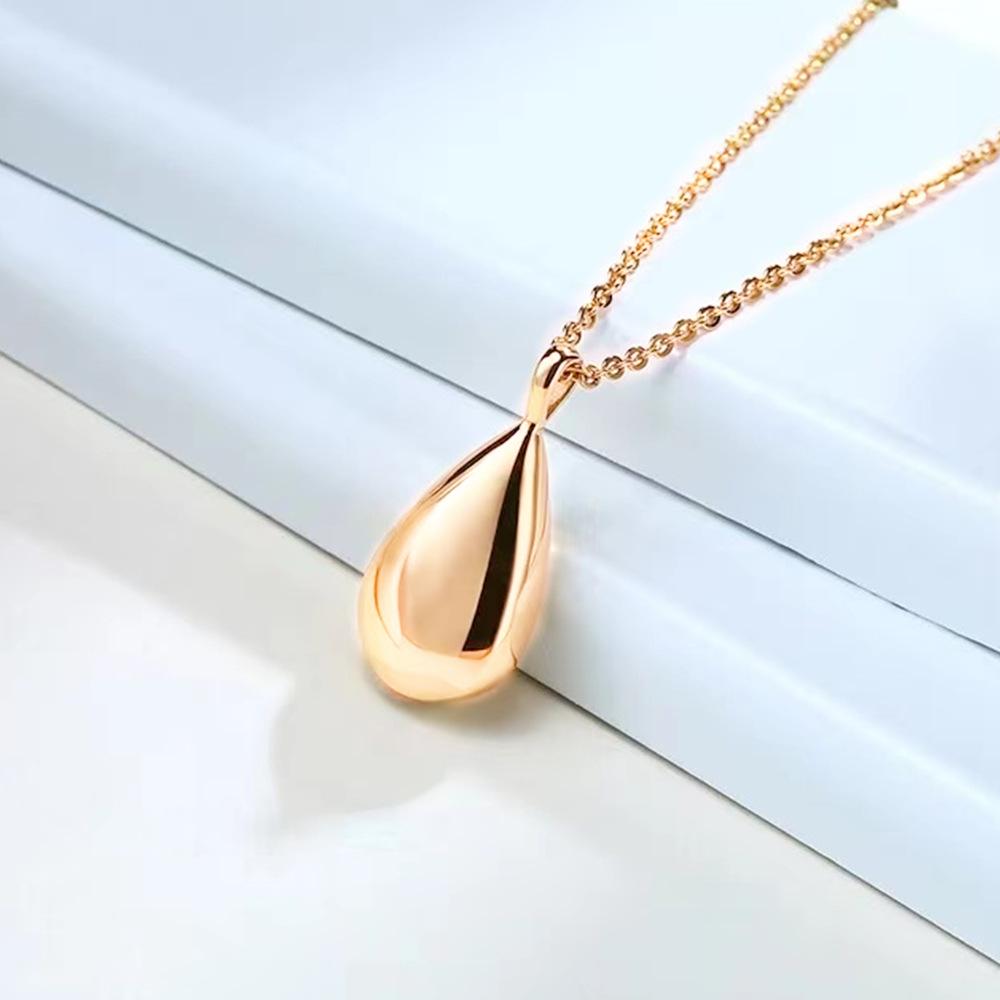 Titanium Steel Hollow Memorial Pet Cremation Pendant Necklace