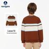 Navigare Boys' Striped Round Neck Sweatshirt