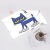 Pete the Cat Adoro le Mie Scarpe Bianche Asciugamano Viso Morbido Asciugatura Rapida Piscina Bagno Asciugamani in Cotone Traspiranti