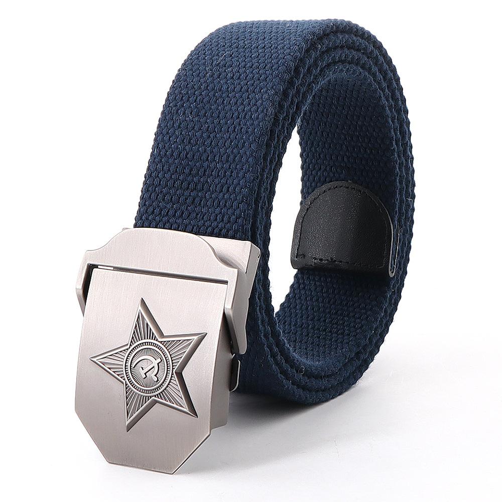 

Новый мужской и женский ремень 3D советский государственный герб брезентовый ремень советский пояс памяти 140cm синий