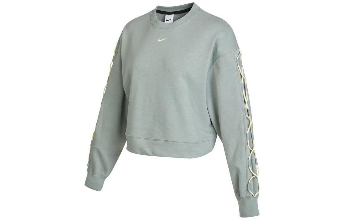 Nike Sweatshirts Women s Green Crew Neck Moderate Other DX0003-330 L