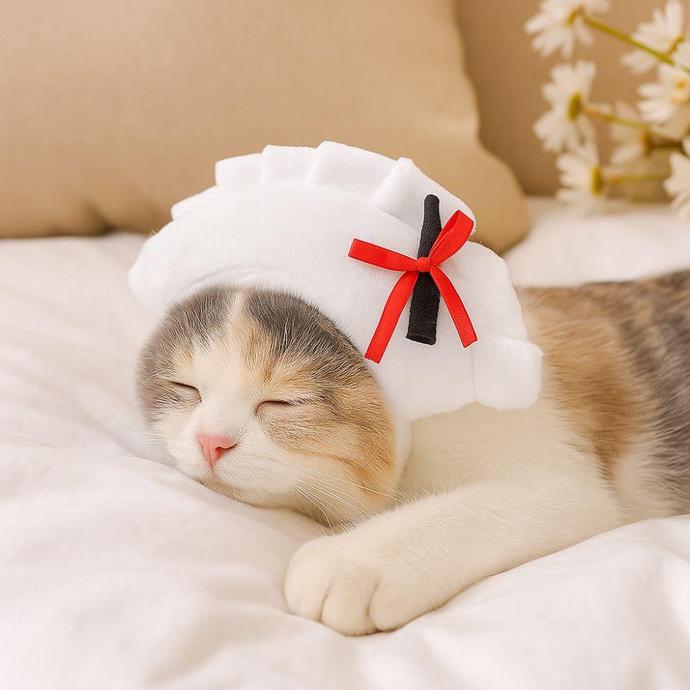 Adjustable Cat Head Covers Cartoon Puppy Dress Up Adorable Pet Cosplay Hat Cross Dressing