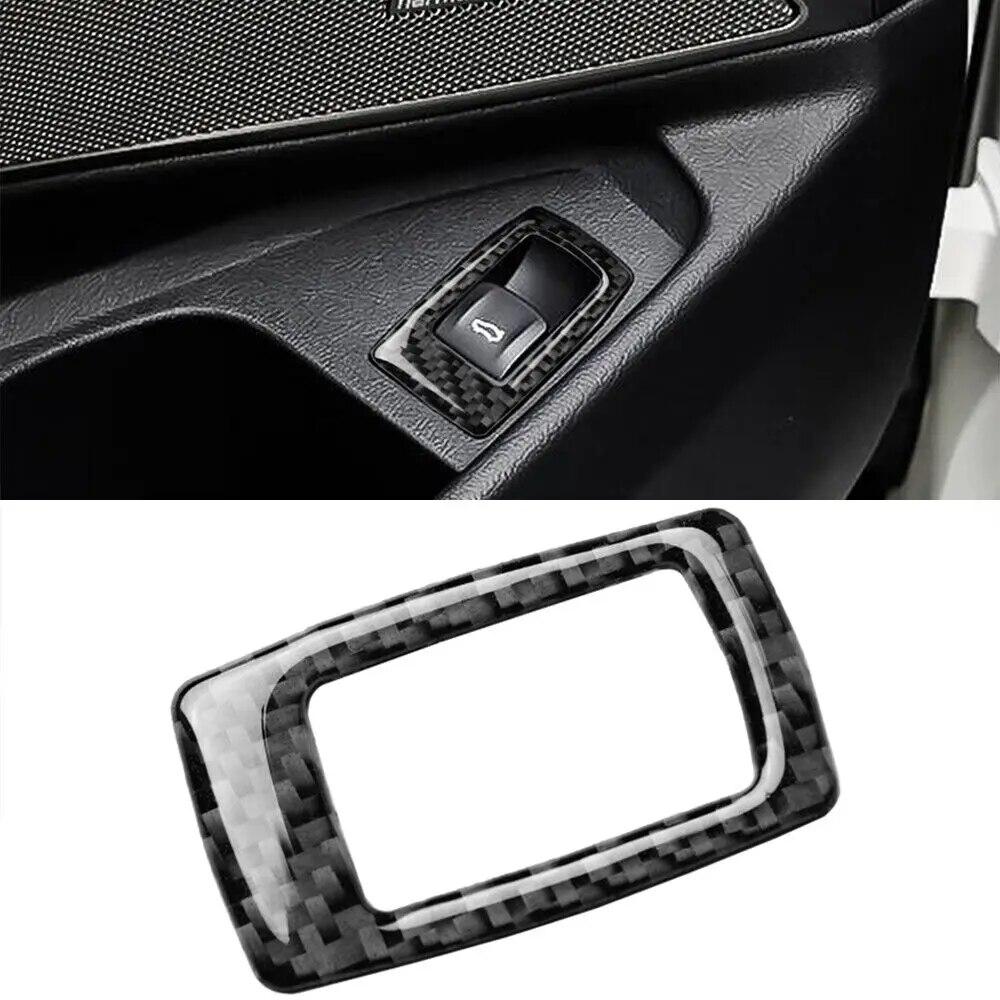 Carbon Fiber Car Trunk Switch Button Decoration Frame Stickers Auto Accessories For BMW 3 Series G20 G28 325li 330d 335 -20
