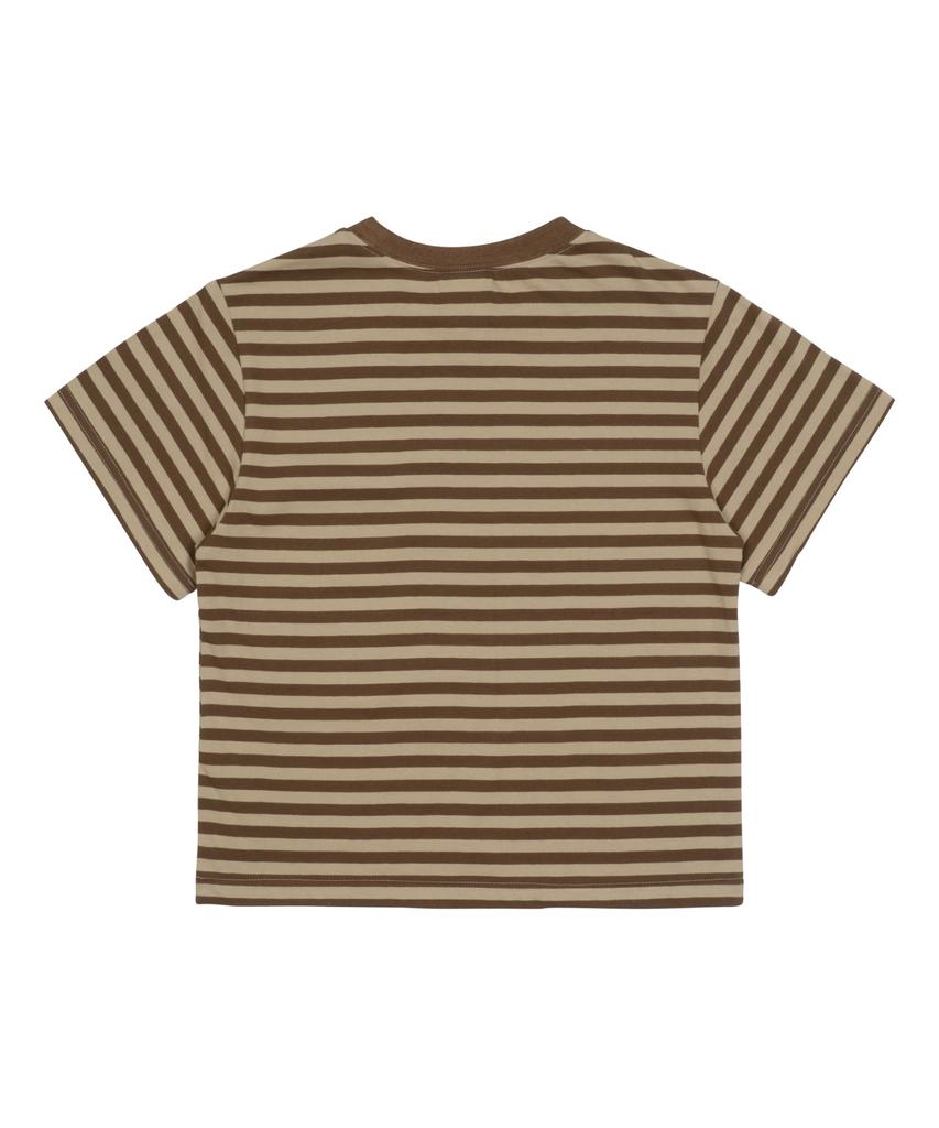 THE COLDEST MOMENT Tcm Starfish Stripe T (Brown)