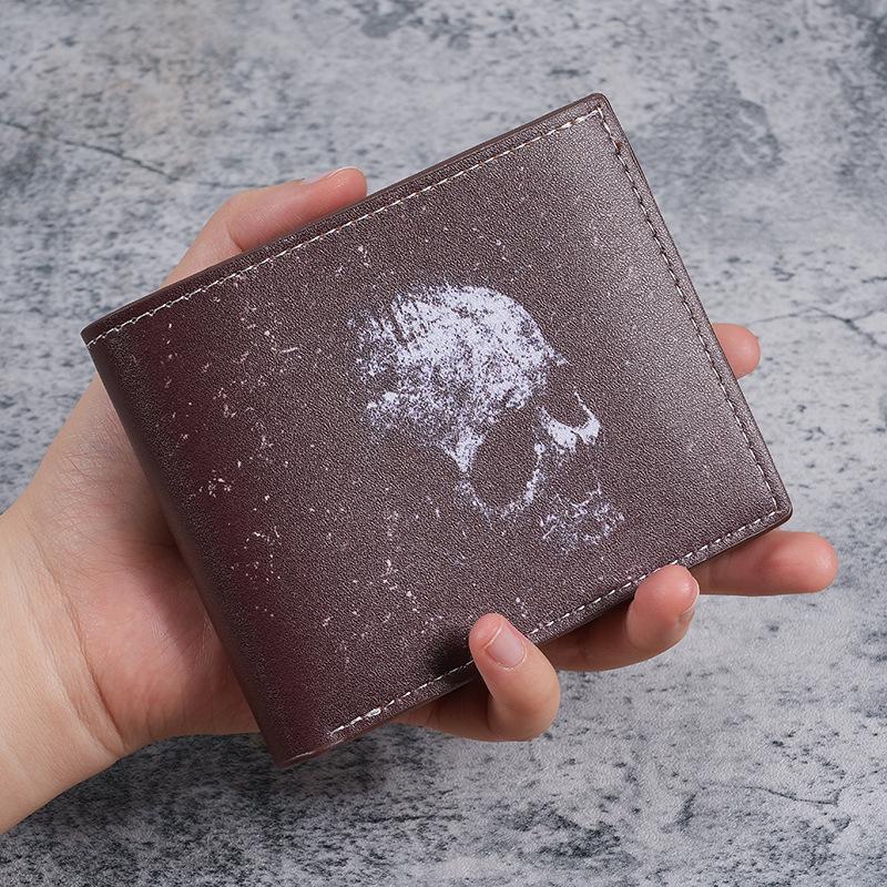 

Unisex Skull Print Zip Coin Purse & Wallet Holder