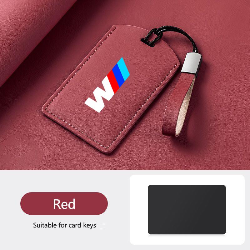 BBIV3 Leather M-Styling Car Smart NFC Card Key Case Cover Shell For BMW M3 M5 M4 Series X1 X3 X5 X6 X7 535le Keychain Auto Accessories