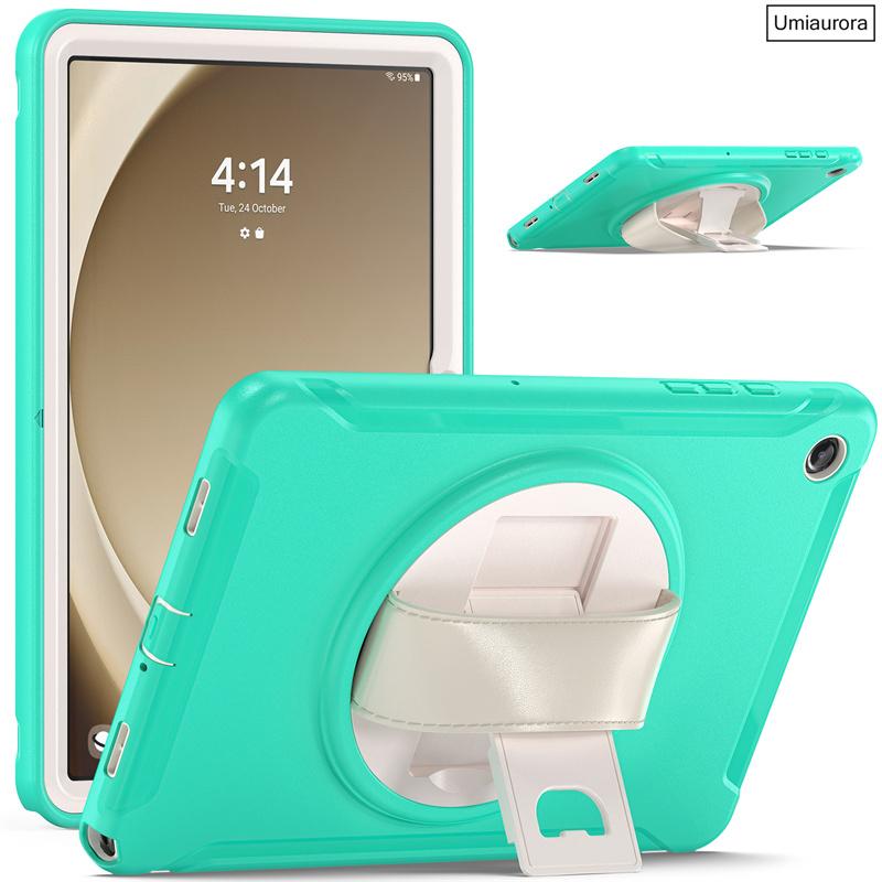 For Samsung Tab A A7 A8 A9+ A11 Plus 11 Inch SM-X230 X210 X200 S6 Lite 10.4" Shockproof Tablet Case Hand Strap Stand Armor Funda