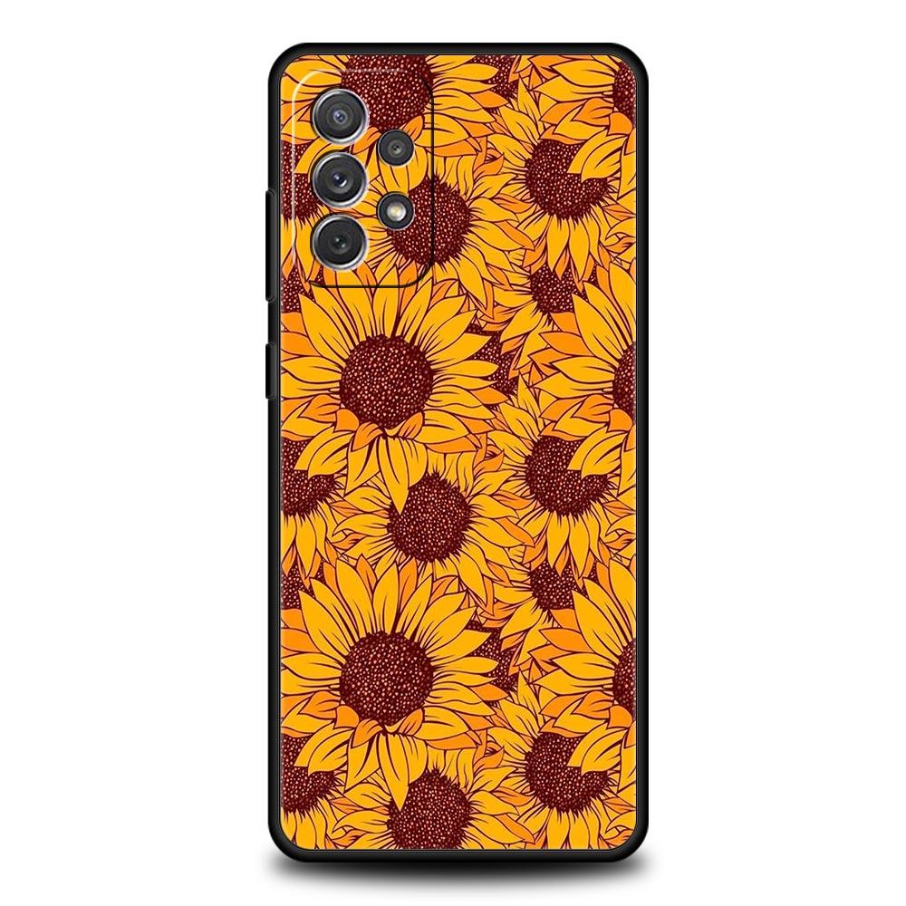Summer Colorful Flower Case for Samsung A57 A37 A51 A71 A21S A17 A15 A25 A41 A23 A33 A53 A73 A07 A03S A05S A13 A35 A55 5G Cover