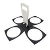 Reusable Foldable Coffee Cup Holder 4 Cups Bottle Bracket with Handle for Breakrooms and Events