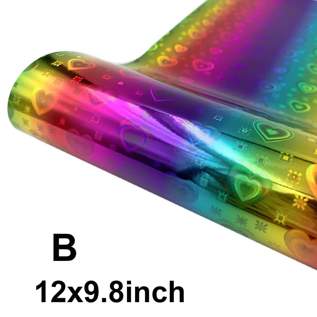 Голографический Радужный клейкий виниловый виниловый комплект ...