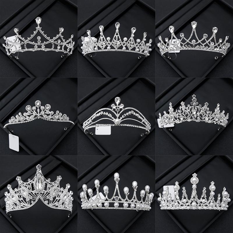 

Rhinestone Tiara: Свадебные, 18-летие, аксессуары для волос принцессы и ребенка