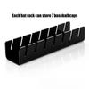 Sturdy Acrylic Hat Display Rack Reusable Round Cap Stand Cap Organizer Hanger Baseball Cap Holder for Travel Hotel Home