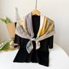 Retro Spring and Summer Fashion  Big Scarf with Decorative Scarf  Ladylike Temperament  Korean Scarf Shawl  Two-purpose