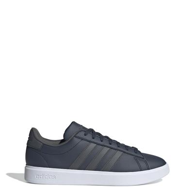 Adidas Grand Court Unisex Aurora White Size 2.0 Sneakers, Adult, LIT49, Ink/Grey Six/Footwear (IG9226), 27.5cm
