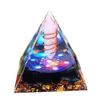 Crystal Gravel Pyramid Resin Ornament: Home & Office Decoration Gift