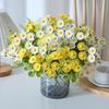 Artificial Spring Wildflower Bouquet Realistic Fake Silk Flower with Stem Home Party Faux Bloom Table Centerpiece Photography Props