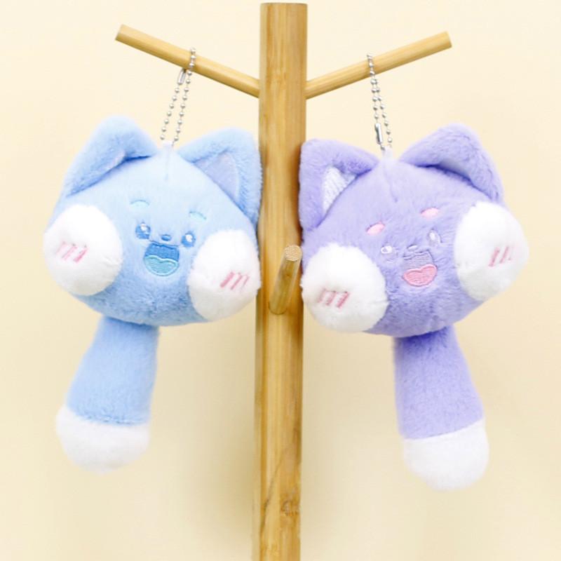 Adorable Long Tail Plush Cat Keychain Soft And Cuddly Short Plush Stuffed Toy