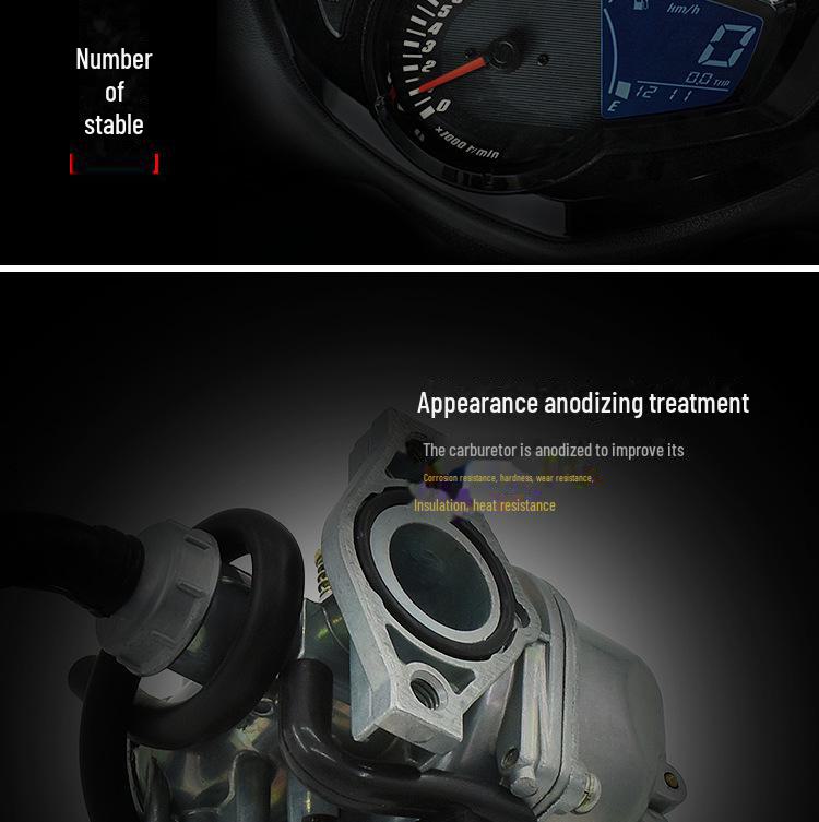 Gebogene Strahl Motorrad Tianhong 90 TH90 Vergaser Manuelle Drosselklappe Kraftstoffsparende Zubehör
