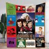Home Alone Themed Blanket - Cozy Soft Throw Featuring Iconic Movie Scenes with Kevin and Burglars, Perfect for Movie Nights, Chr
