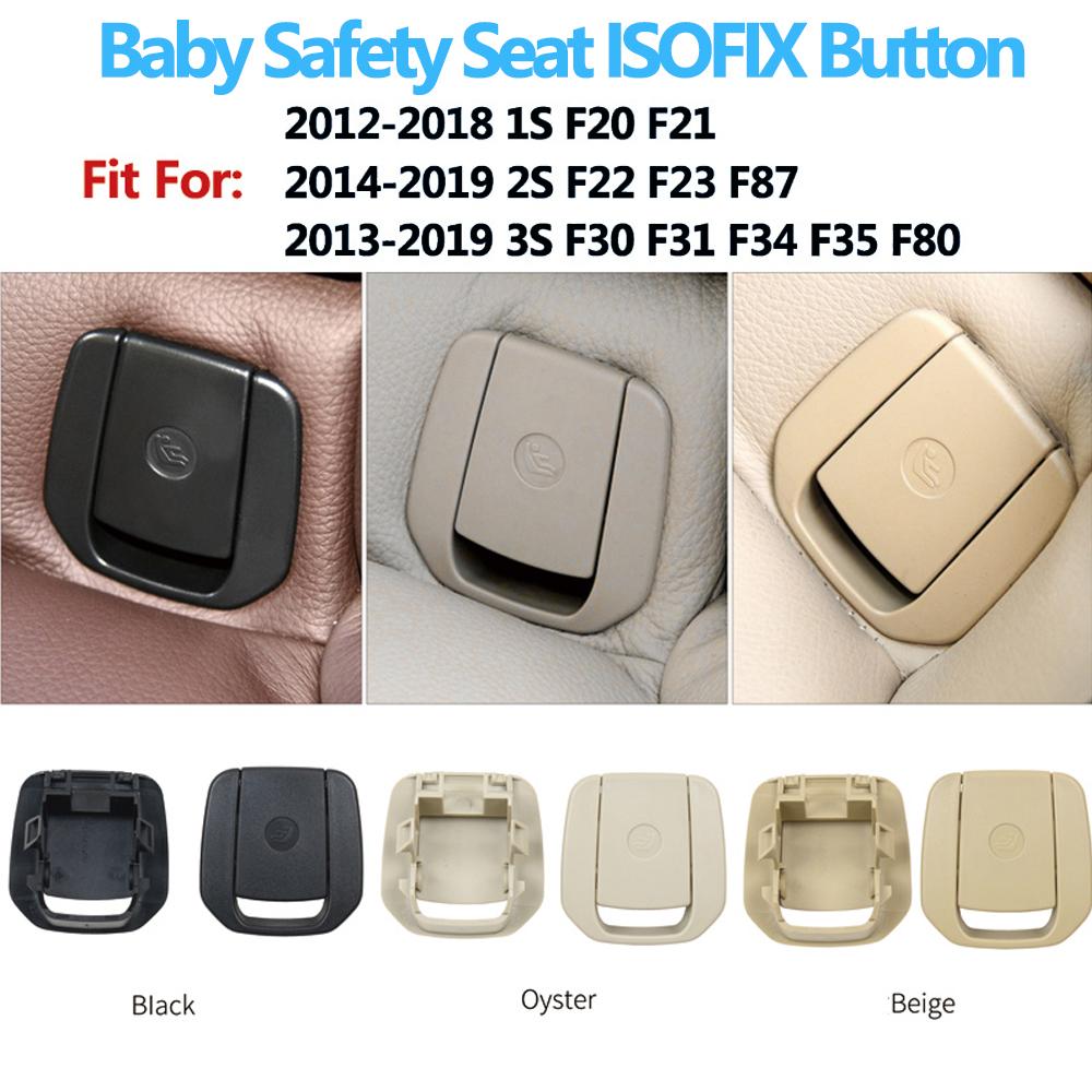 Car Rear Child Safety Seat ISOFIX Button Cover For BMW 1 Series F20 F21 2 Series F22 F23 F87 3 Series F30 F31