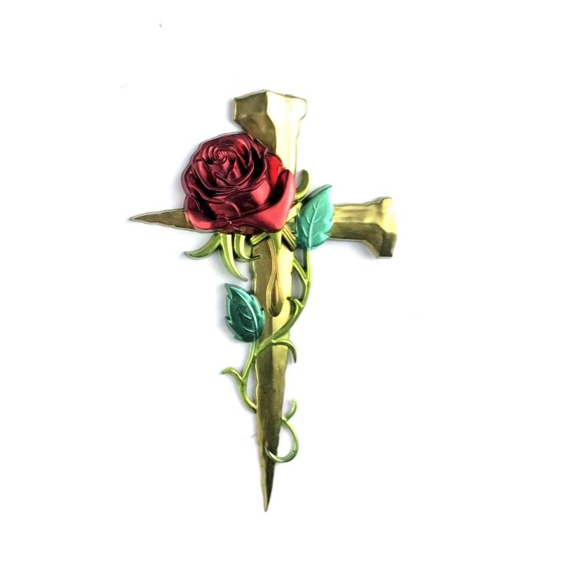 Wall Art Decor Mold,Crucifix Silicone Resin Mold Rose Cross-Epoxy Casting Mold for DIY Wall Hangings,Home Decorations