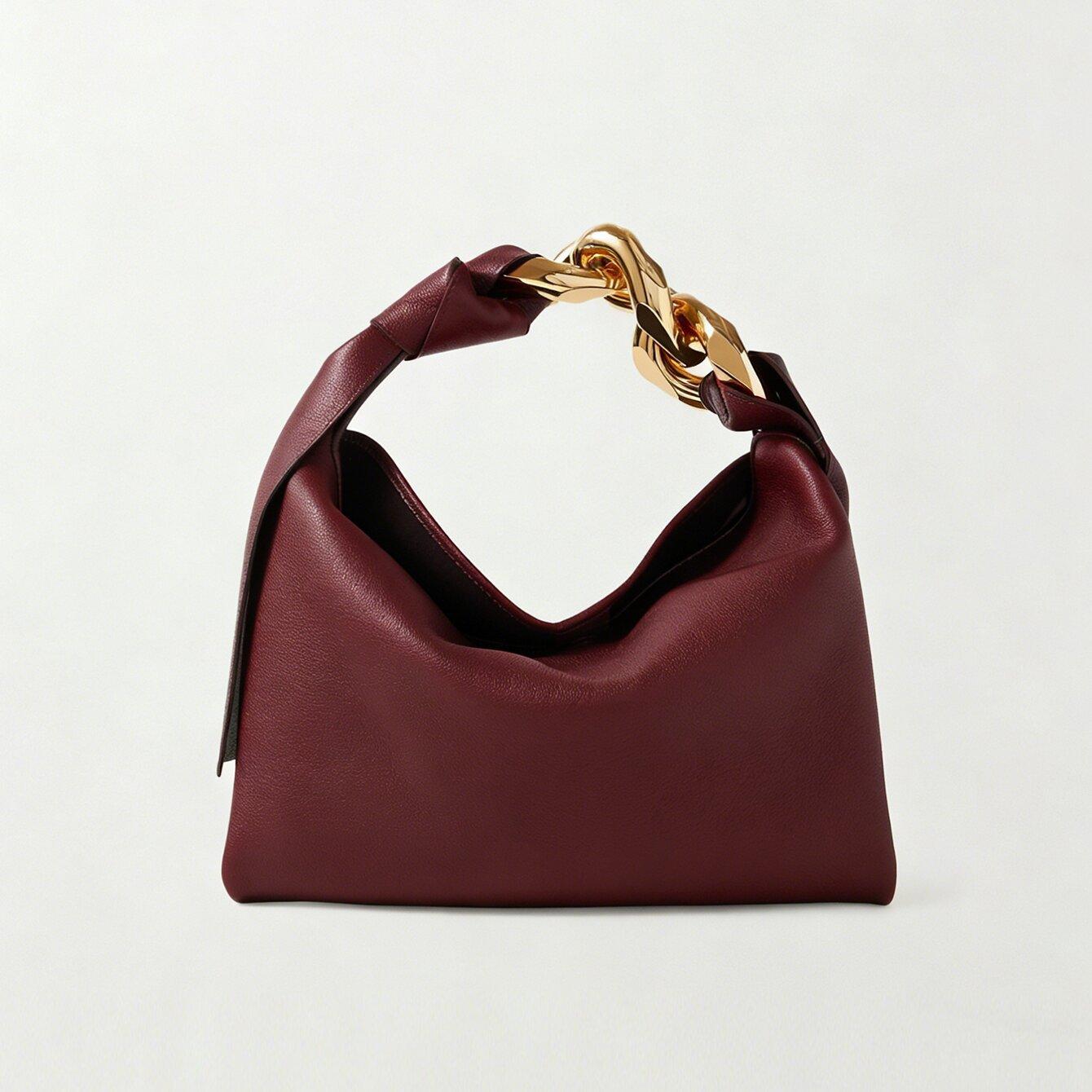 

Women Vintage Underarm Bag PU Leather Soft Hobo Shoulder Bags New Solid Color Casual Armpit Handbag Girls Outdoor Daily Tote Bag бордовий