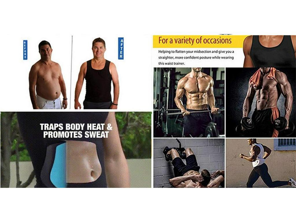 Men's Cross-Border Fitness Sweat-Inducing Vest for Outdoor Training and Abdomen Shaping