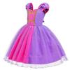 Princess Sofia Dress Long Gown Kids Costume Sleeveless Party Performance Dress for Girls