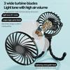 New USB Rechargeable Portable Octopus Mini Fan 3 Speed Handheld Cooling Fan With Hanger Outdoor Table Necklace Variable Styling