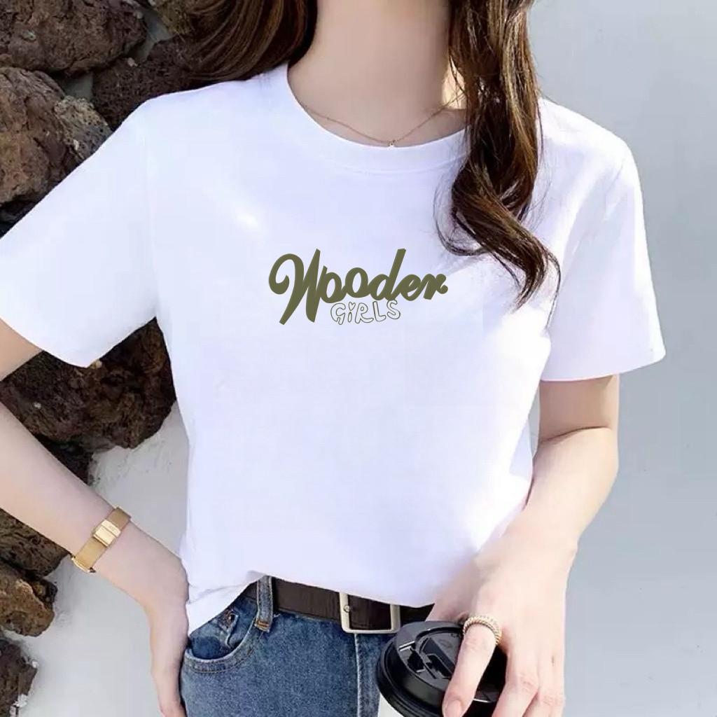 Casual Chic Women's Summer T-Shirt - Light Luxury, Printed Short Sleeve, Loose Fit, Round Neck, Slimming, Age-Defying Style