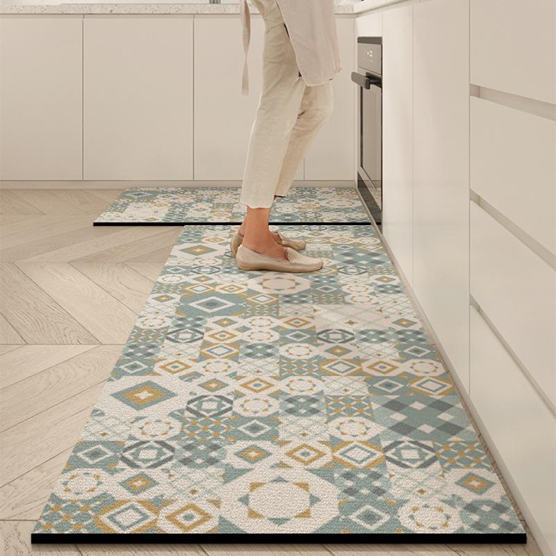 Kitchen Floor Mat Pvc Soft Diatom Mud Rug Absorbent Carpet Non-slip Home Decoration Foot Mats Alfombra De Cocina